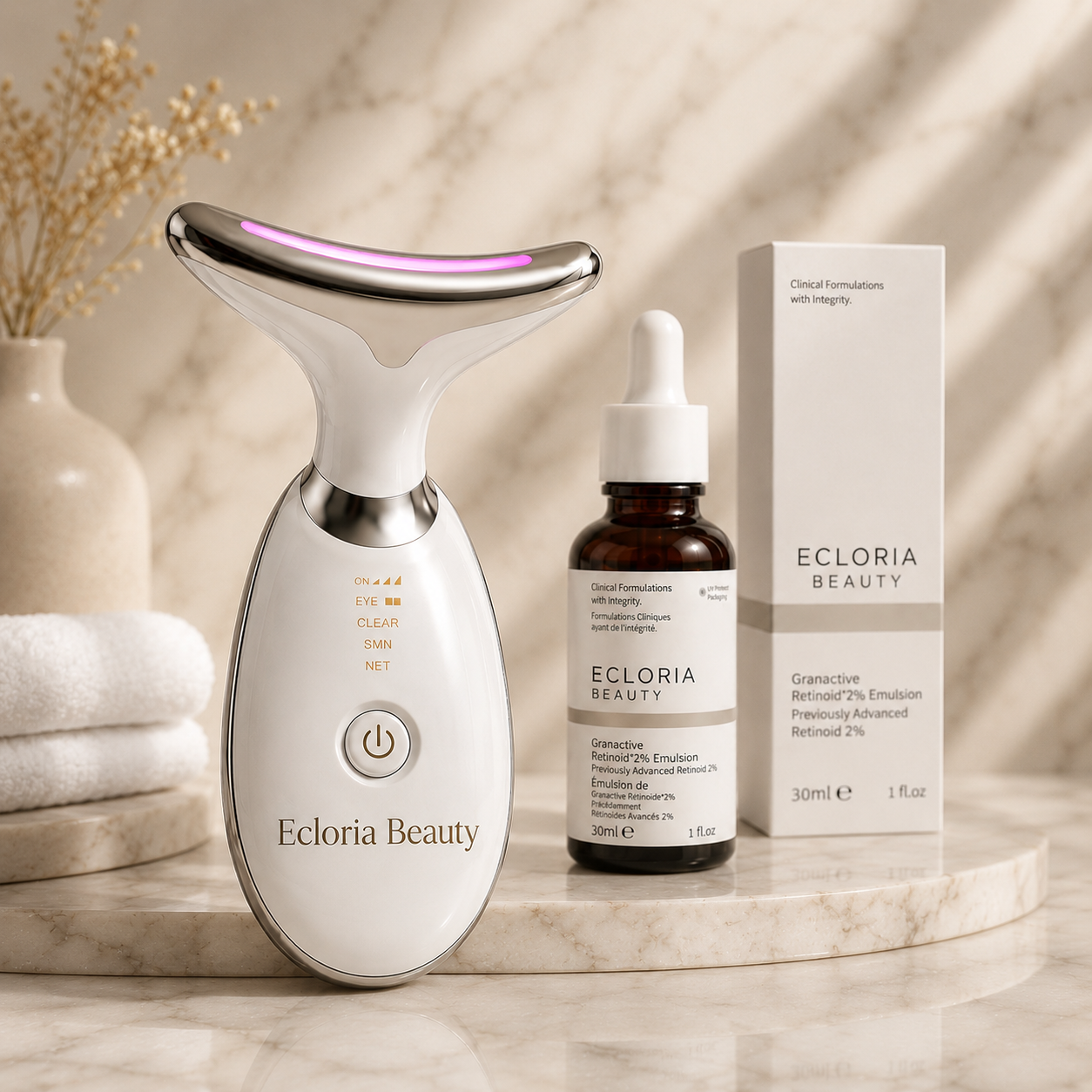 Ecloria Beauty device and serum bundle